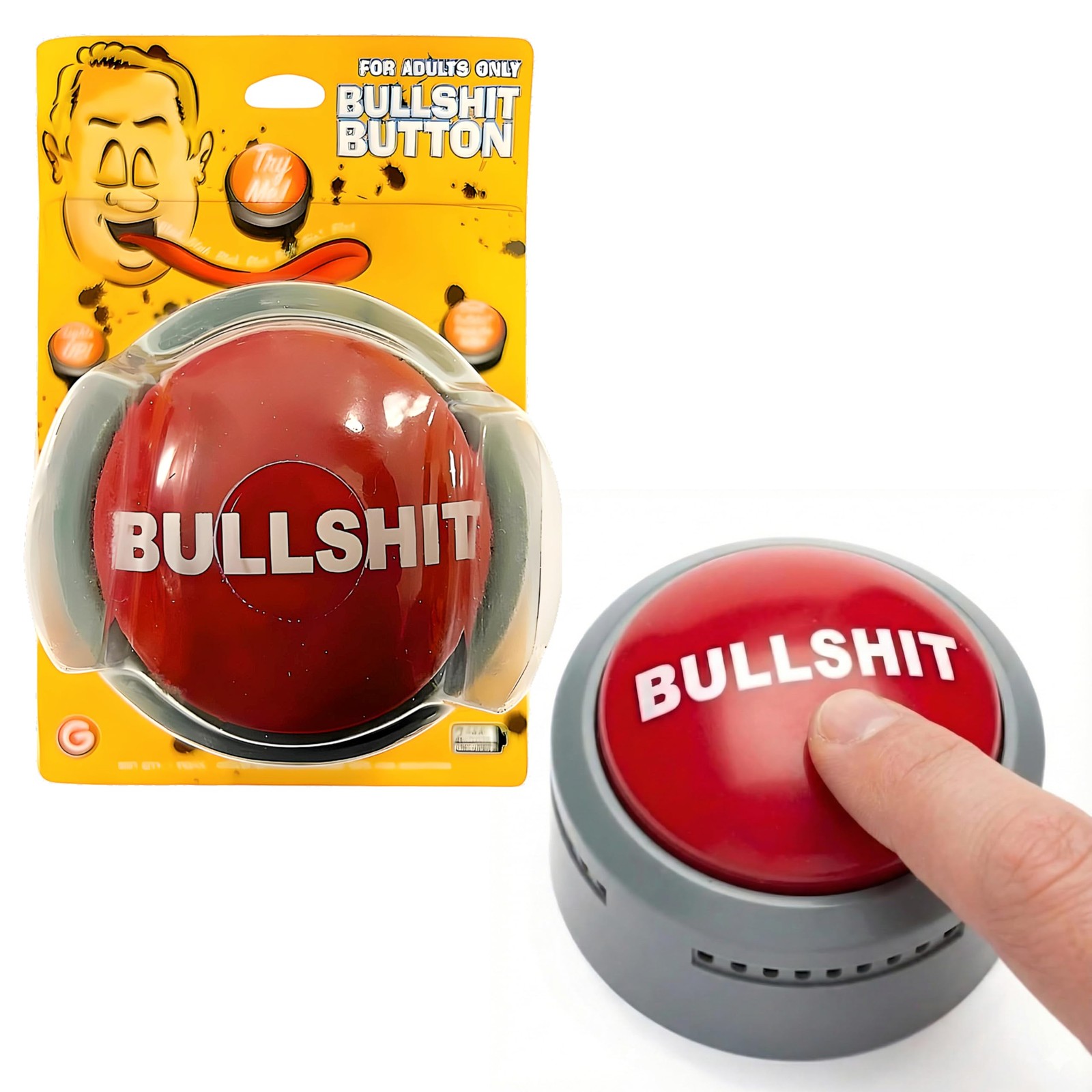 Bullshit Button – The Official Hilarious BS with Sound 1 Unit, Red gallery