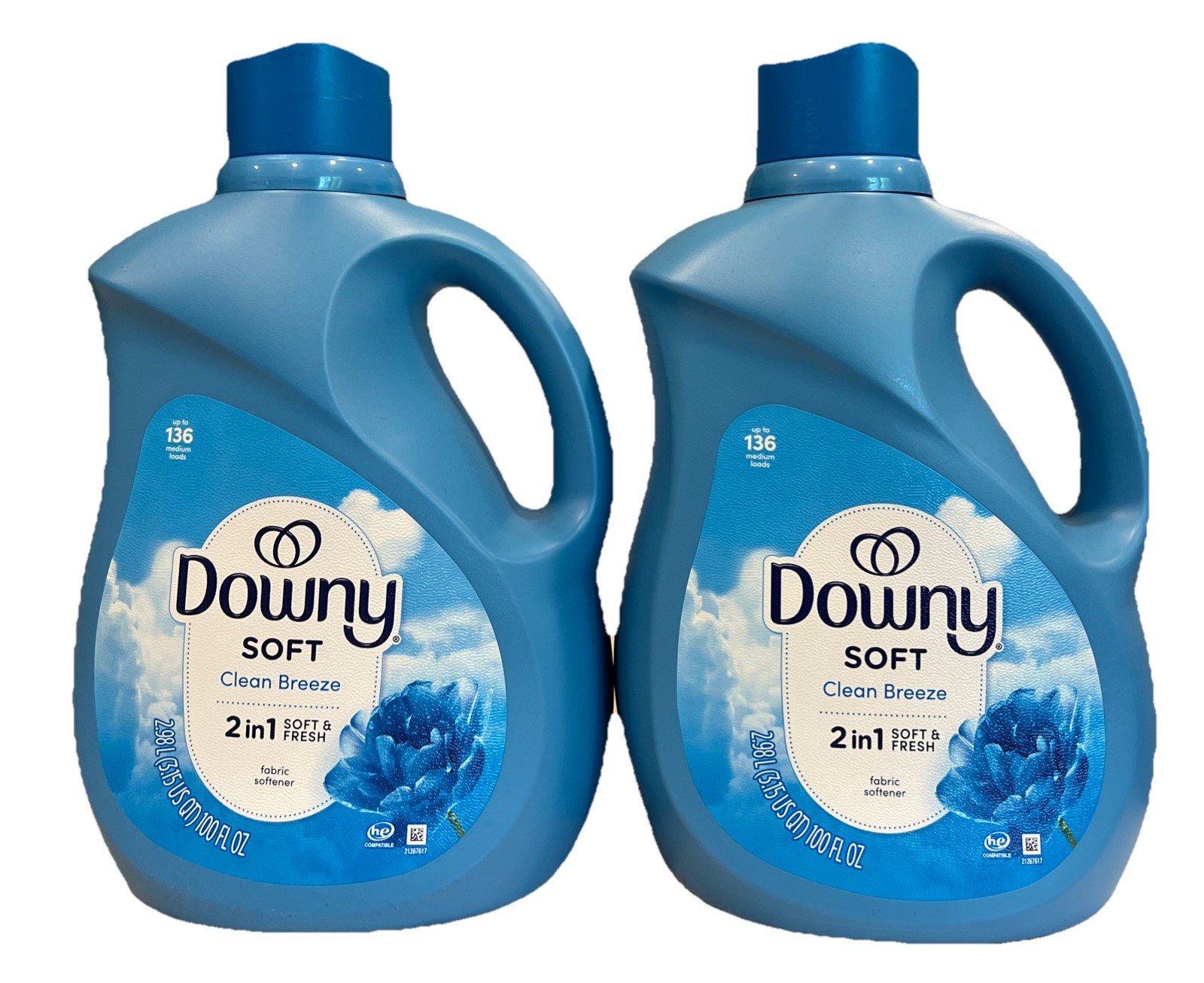 Downy Soft Clean Breeze 2 In 1 Soft & Fresh Fabric Softener Up To 136 Loads100oz gallery