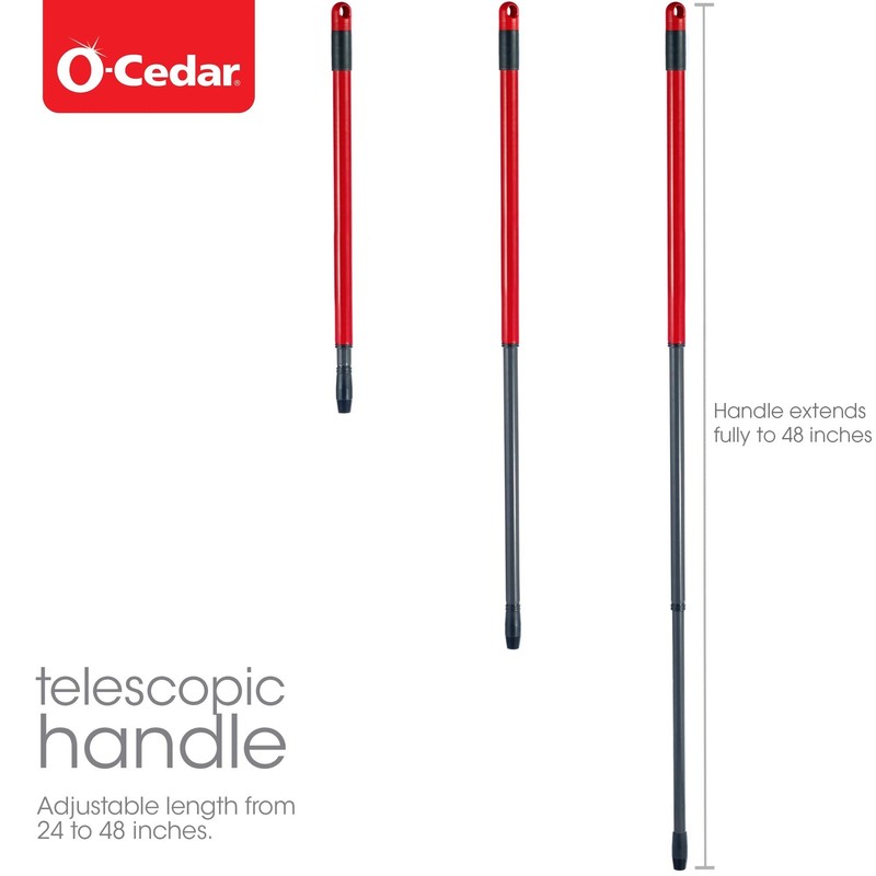 O-Cedar Easywring Microfiber Spin Mop & Bucket Floor Cleaning System with 3 Extr gallery