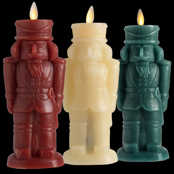 Luminara 8" Flameless Nutcracker Figural gallery