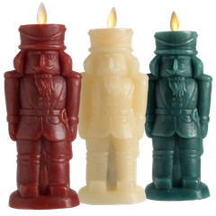 Luminara 8″ Flameless Nutcracker Figural