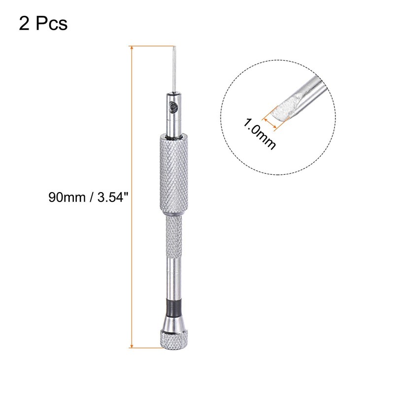 Micro Precision Screwdriver 1.0mm Flat Head for Electronics Repair 2Pcs gallery