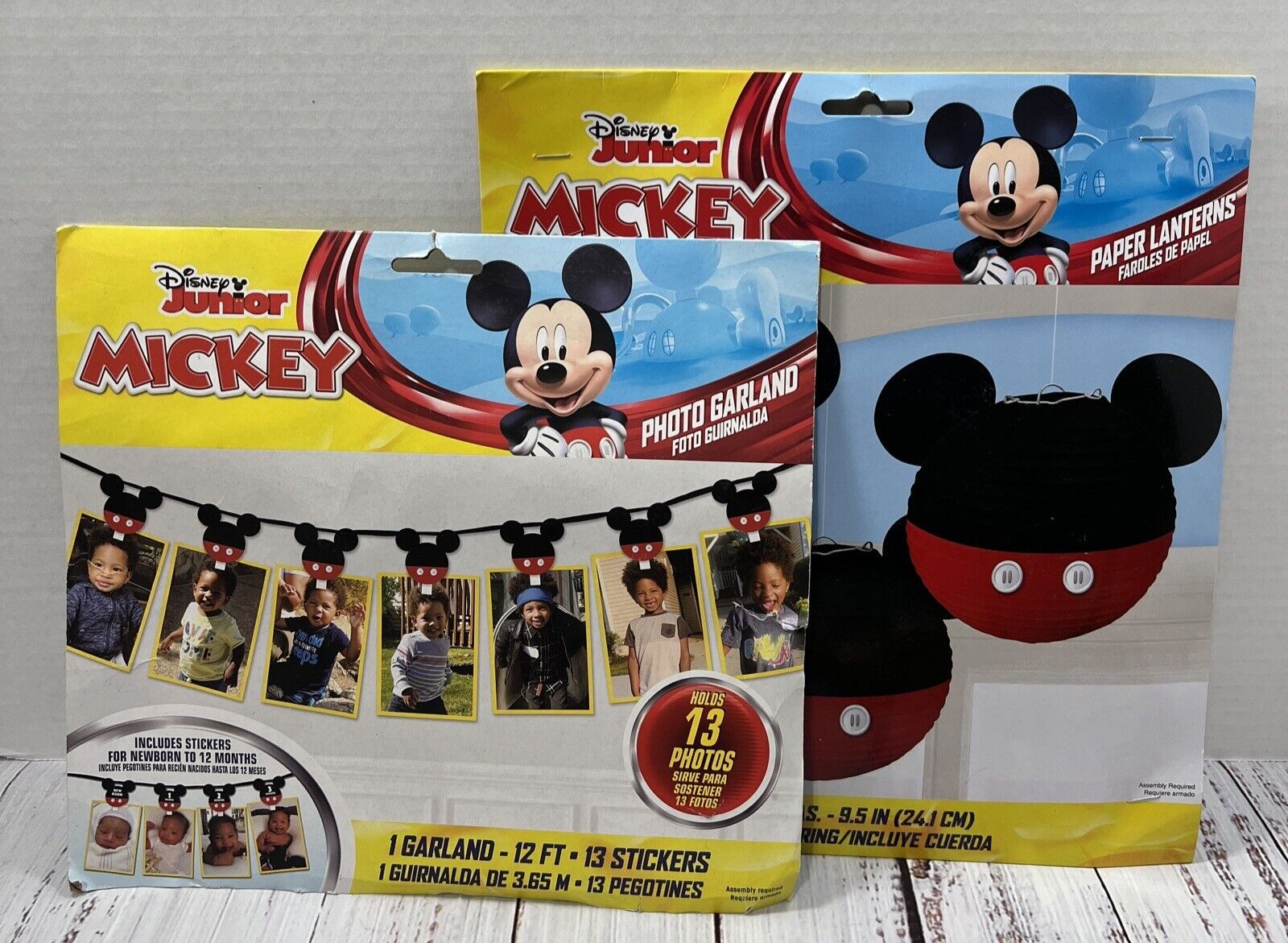 Disney Junior Mickey Mouse Party Decorations Paper Lanterns Photo Garland gallery