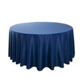 Navy Blue Round Polyester Tablecloth 120" 190gsm - 5-Pack by Chivari gallery