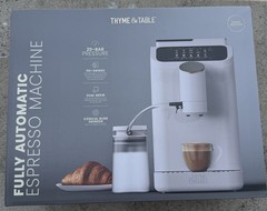 THYME & TABLE FULLY AUTOMATIC ESPRESSO MACHINE SAND WHITE✅SEALED BOX✅🔥‼️