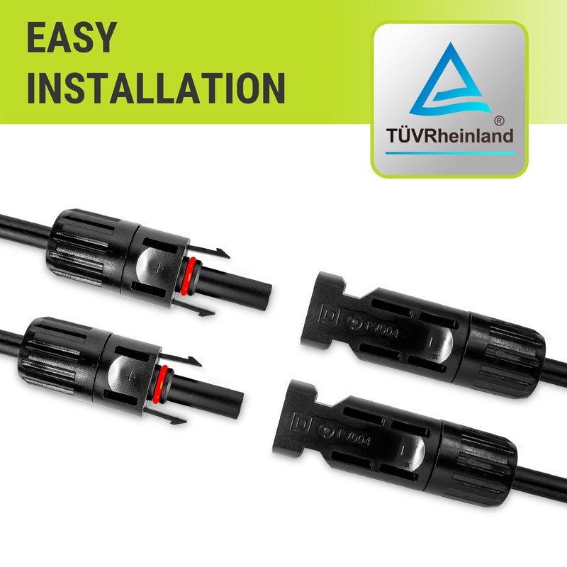 Solar Panel 1ft Flexible Branch Parallel Connectors Cable 2 to 1 gallery