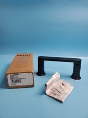 Moen Genta LX Matte Black Modern Wall Mount Pivoting Toilet Paper Holder, Modern