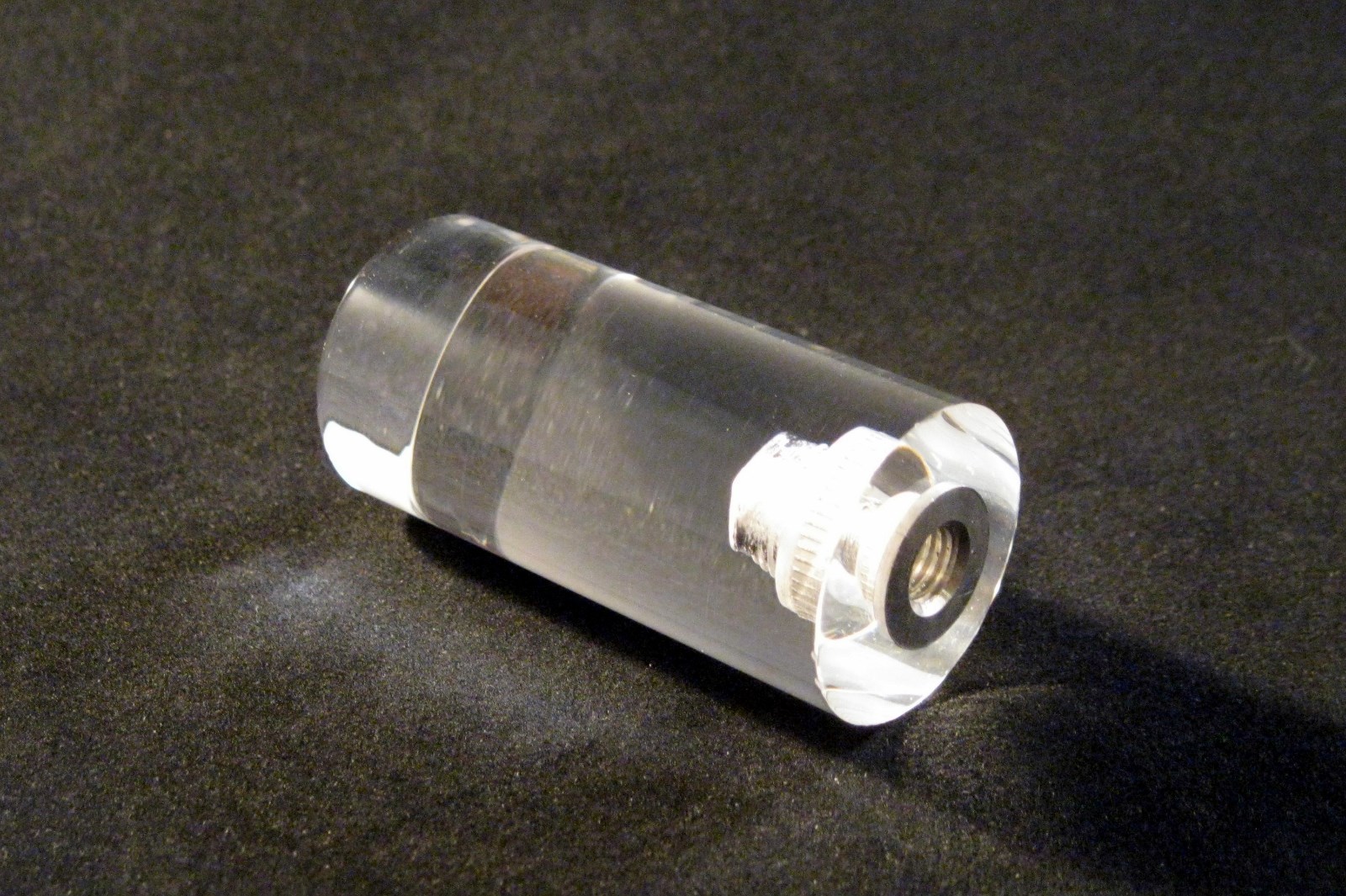 Lamp Finial-TRANSITIONAL ACRYLIC CYLINDER 2" Ht. CLEAR gallery
