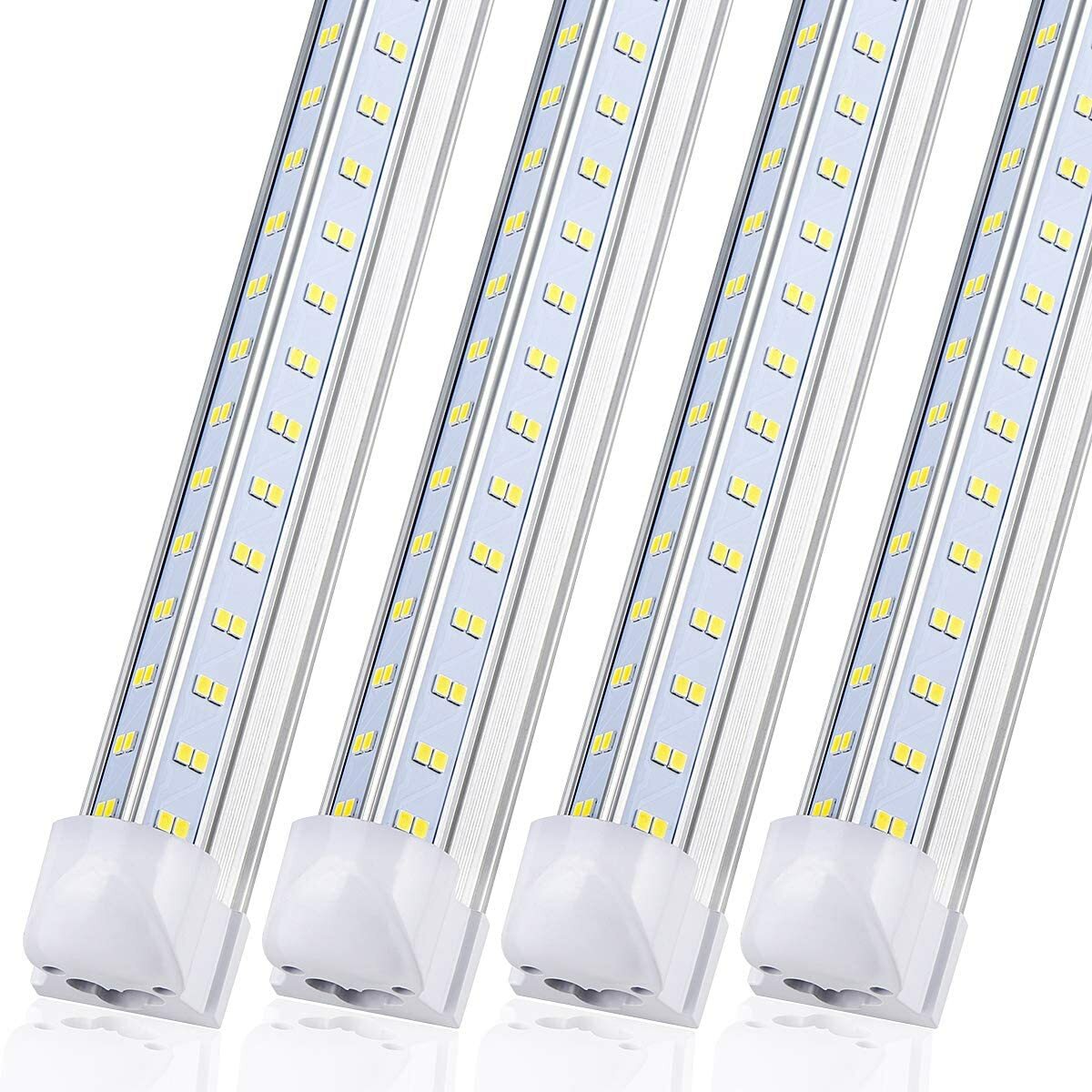 8FT LED Shop Light Fixture - 120W 14400LM, 5000K T8 Integrated Tube Light 8pack gallery