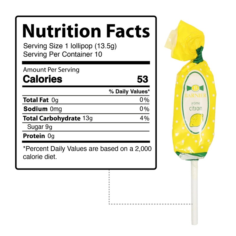Bonbons Barnier Fruit Assorted Lollipops 10pcs - Mixed Fruit Flavored Lollipops gallery