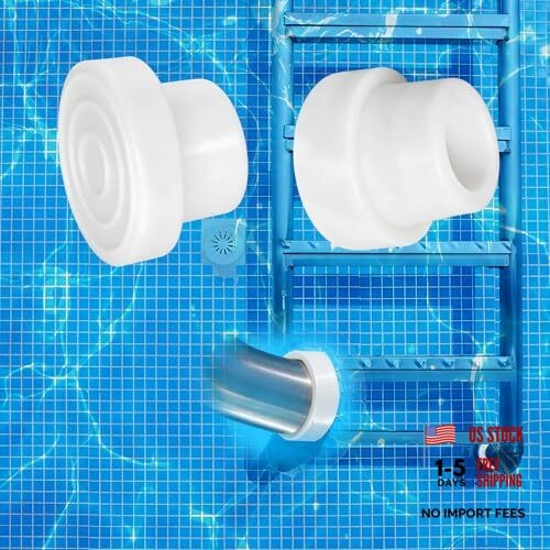 2-Pack Pool Ladder Bumpers,Pool Step Rubber End Caps for 1.9" Standard 2Pack