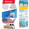 2-Pack White Rubber Ladder Bumpers for 1.9" Pool Ladders - Durable Protection gallery