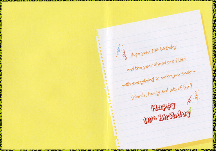 Someone Special Notebook Designer Greetings Age 10 / 10th Birthday Card gallery