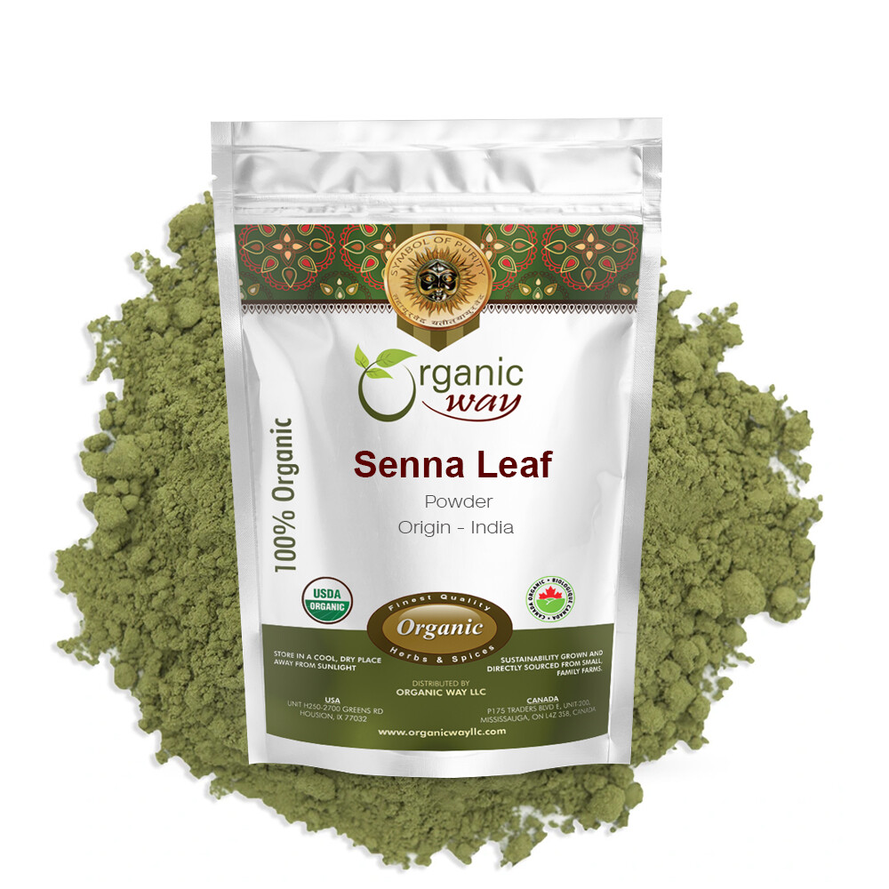 Organic Way Senna Leaf Powder - Organic, Kosher & USDA Certified gallery