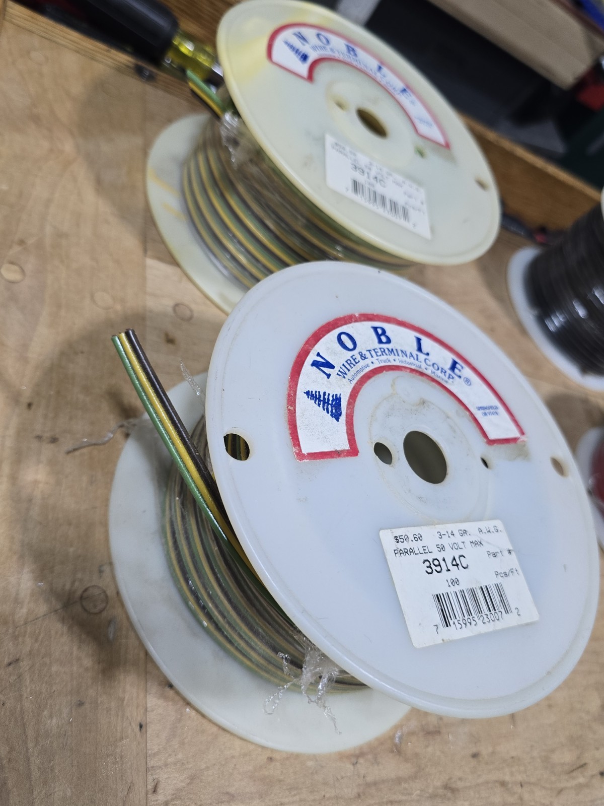Lot Of 2 Electrical All Copper Primary Wire 3 WIRE - 14 GAUGE - 100' Sealed gallery