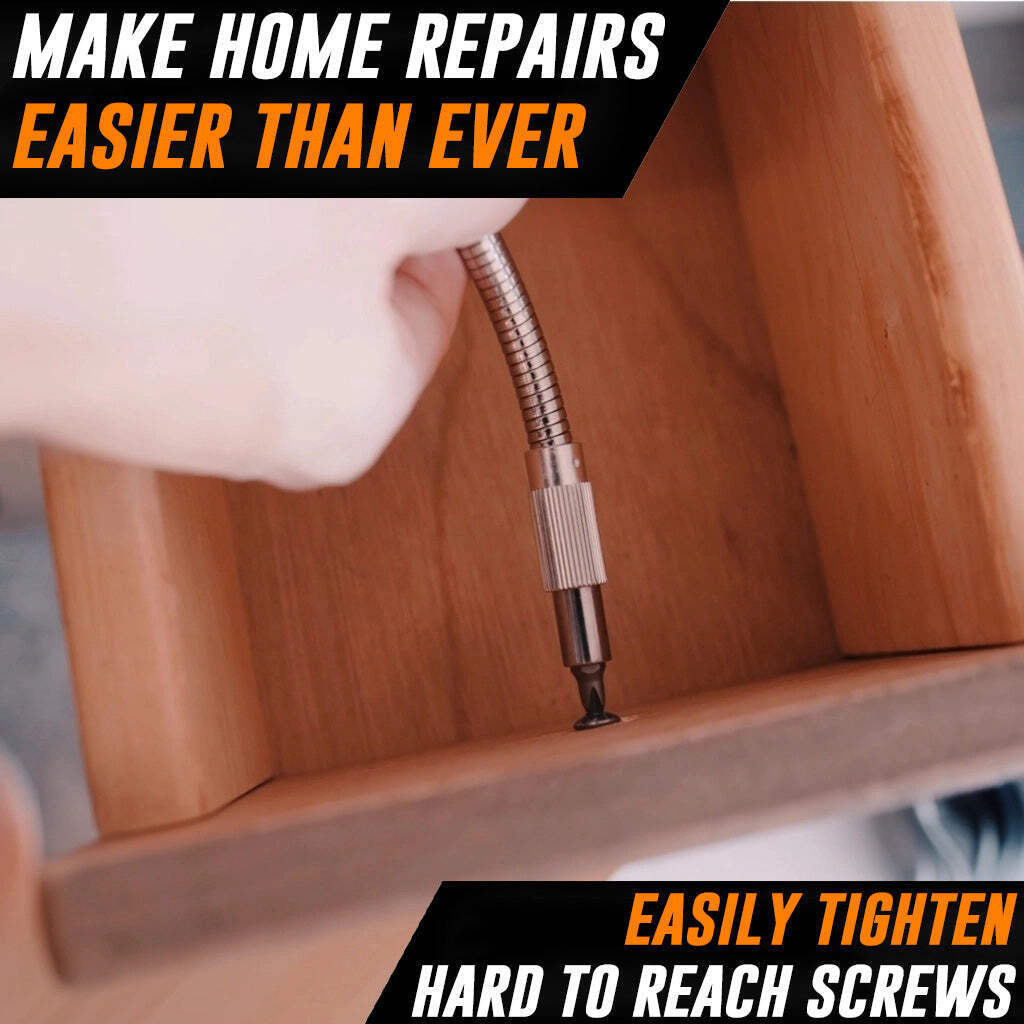 Flexible Ratcheting Screwdriver Set with Integrated Bit Holder gallery