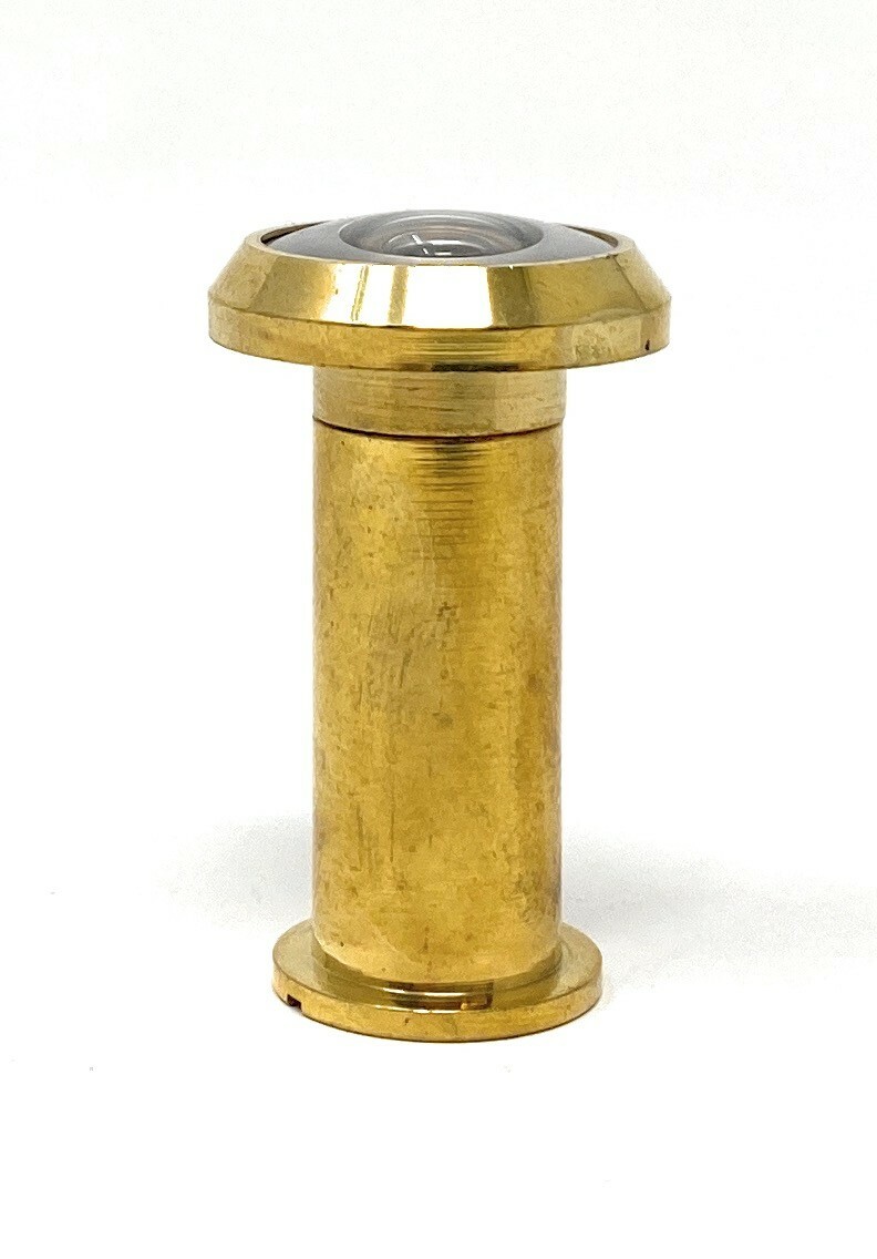 180 Degree Peephole Door Viewer Security Peep Hole Hardware, Polished Brass gallery
