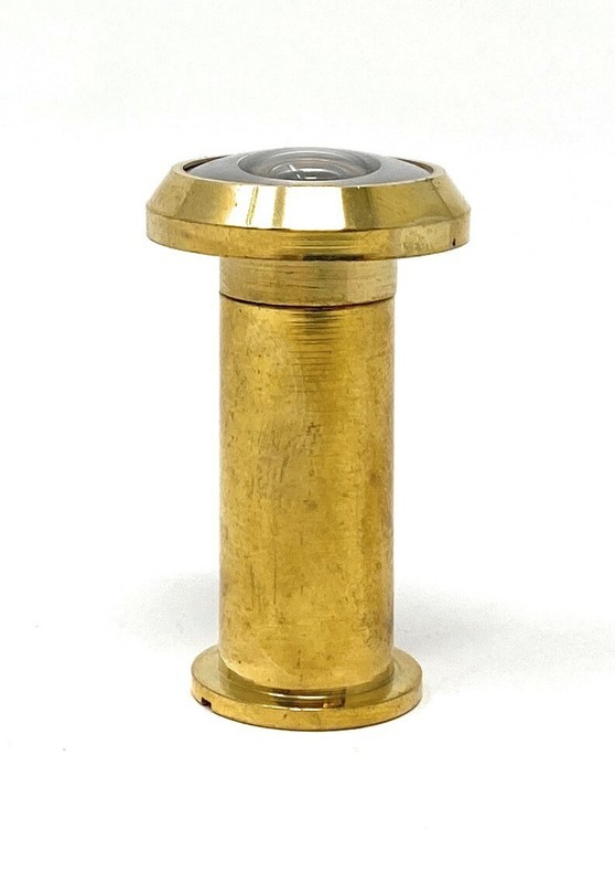 180 Degree Peephole Door Viewer Security Peep Hole Hardware, Polished Brass gallery