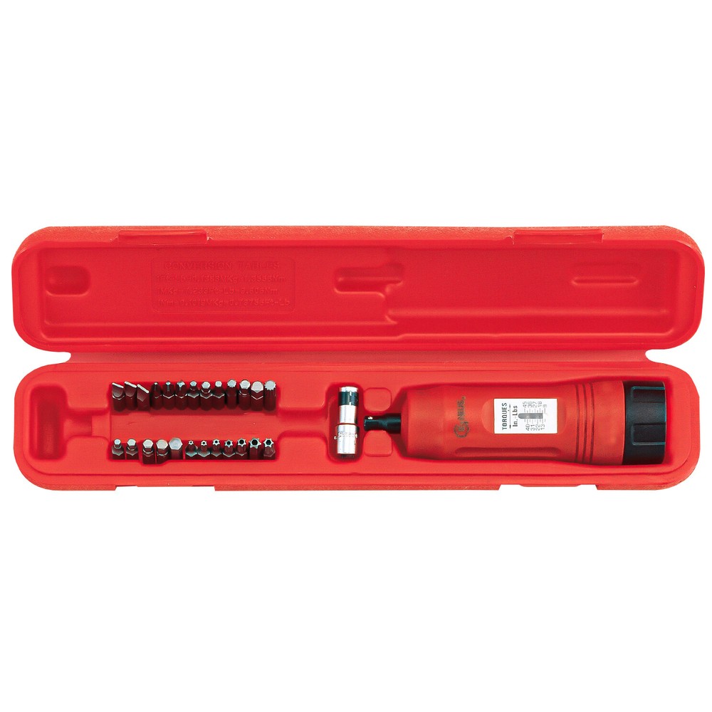 Genius Tools 27 Piece Torque Screwdriver Set, 9 ~ 50 in. lbs. - TO-227L