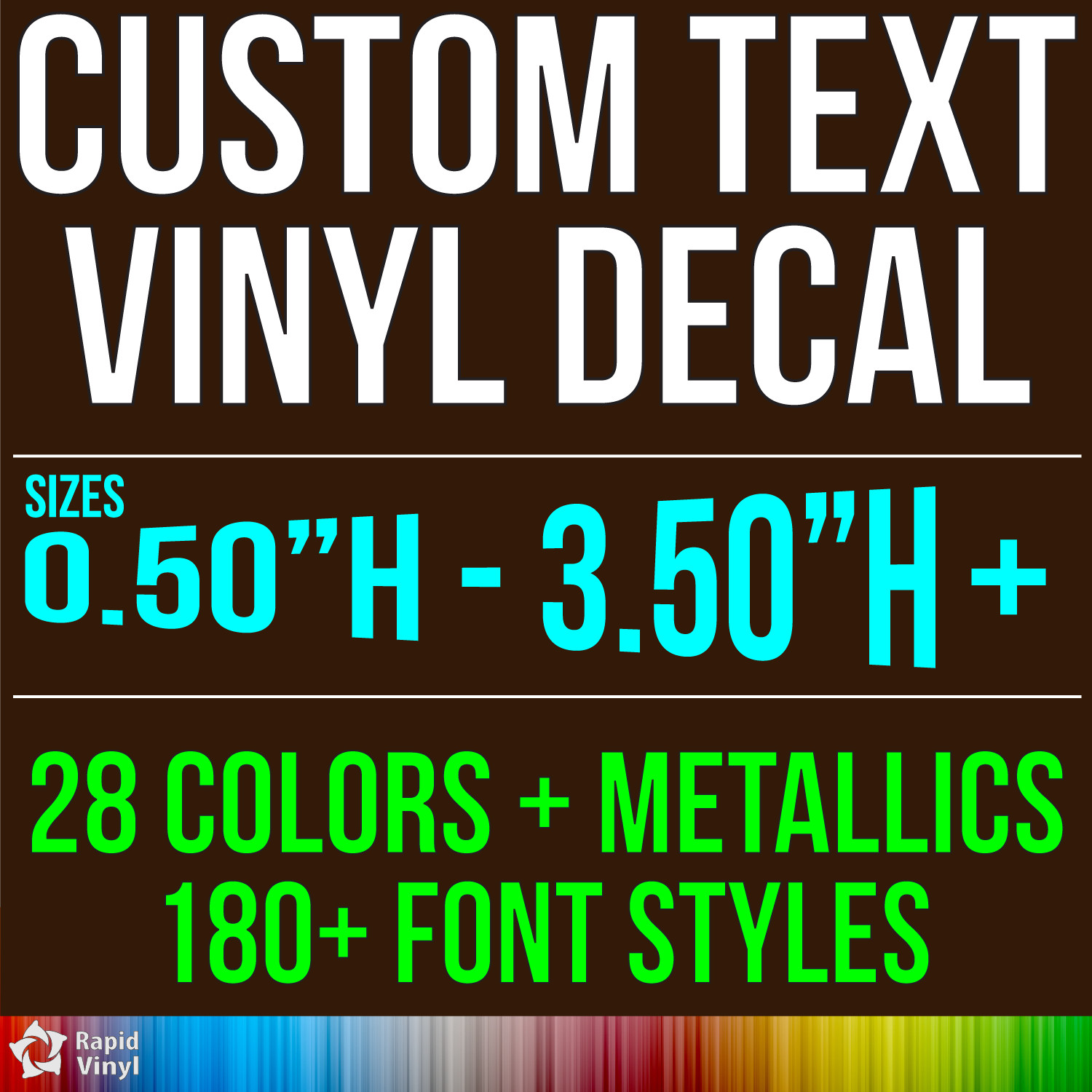 Custom Text Vinyl Lettering Sticker Decal Window Trailer Business Car Name Boat gallery