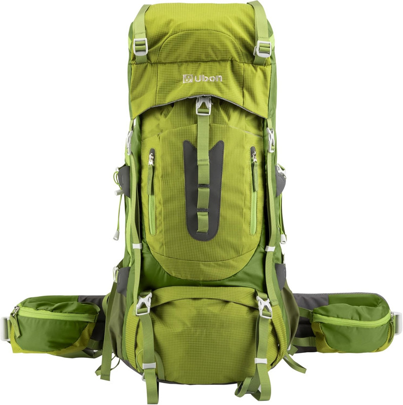 60L Internal Frame Hiking Backpack Waterproof Camping Backpack with Rain Cover