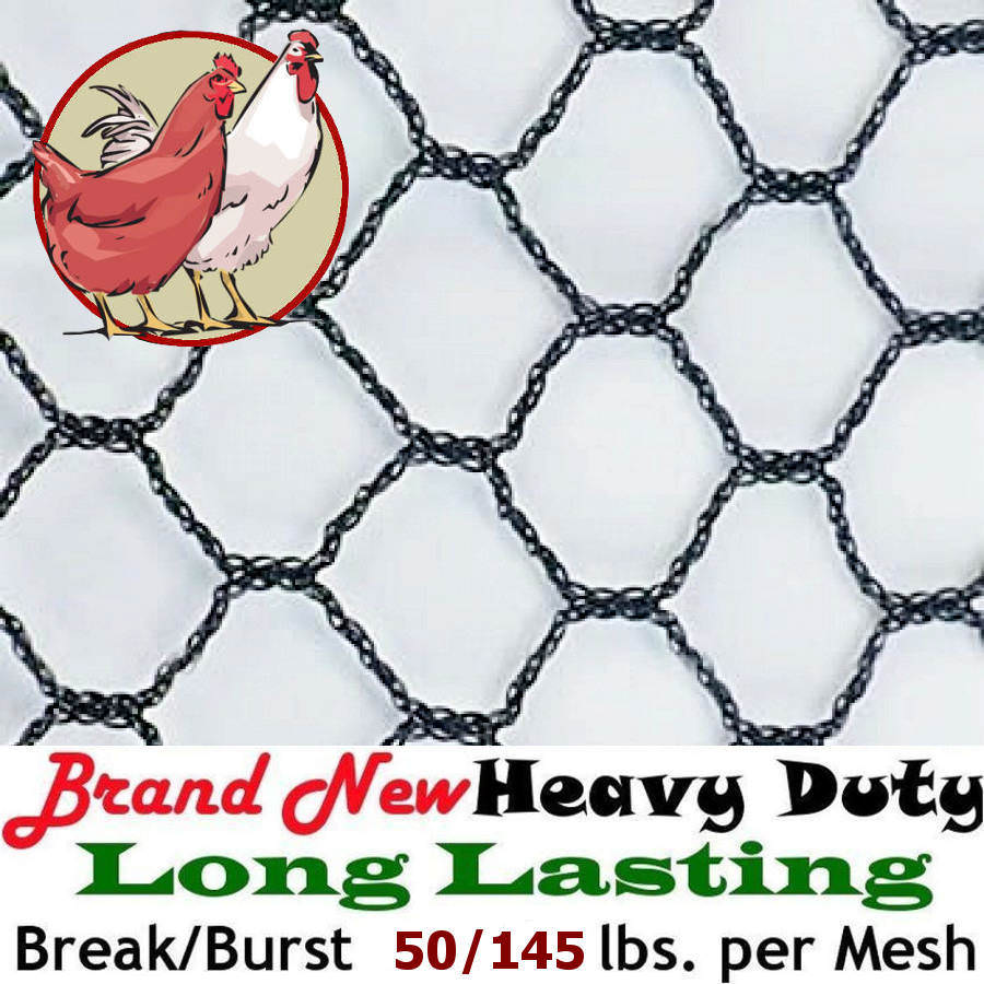 Netting Heavy Knitted Nets - Poultry Anti Bird Plant Garden - Lasts 8-10 Years gallery