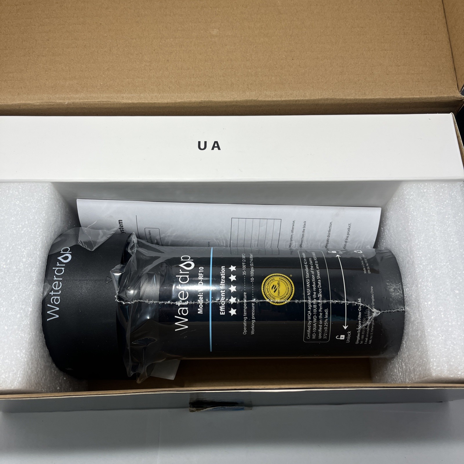 Waterdrop Under Sink Water Filtration System WD-RF10- NEW - Open Box - Sealed gallery