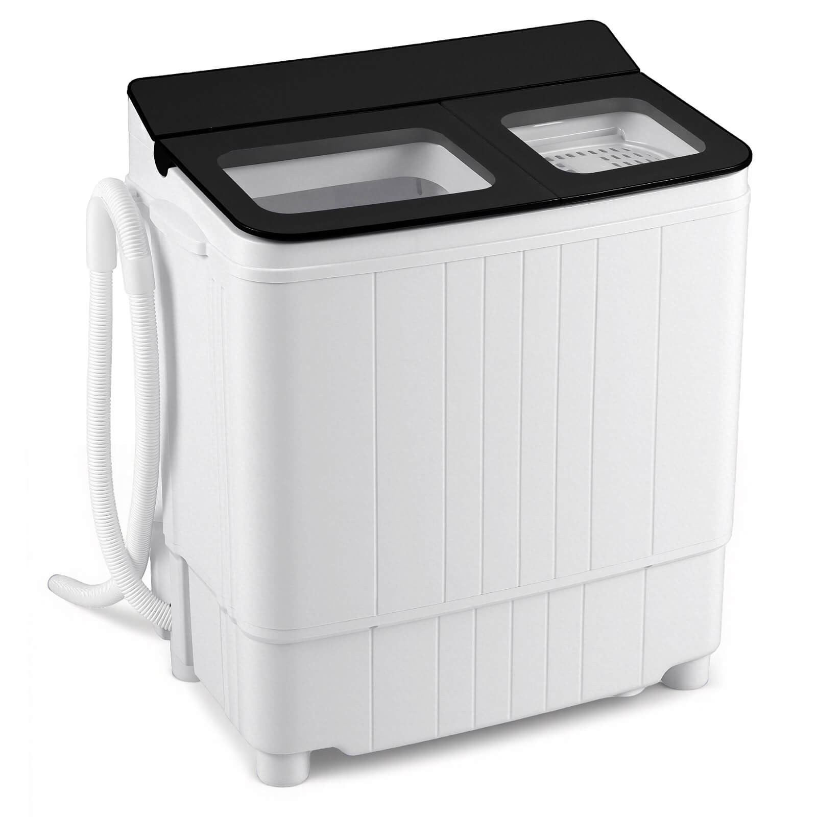 18 lbs Mini Laundry Machine w/11 LBS Washer&7 LBS Spinner Combo, Twin Tub Washer gallery