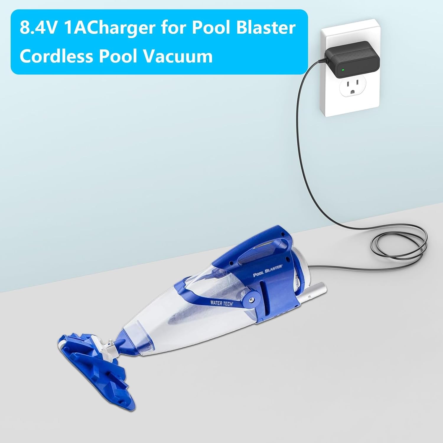 8.4V Charger for Pool Blaster Cordless Pool Vacuum Compatible with Pool Blaster gallery