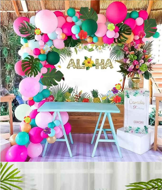 36pcs Artificial Silk Hibiscus Flowers Hawaiian Bar Party DIY Decor home decorat gallery