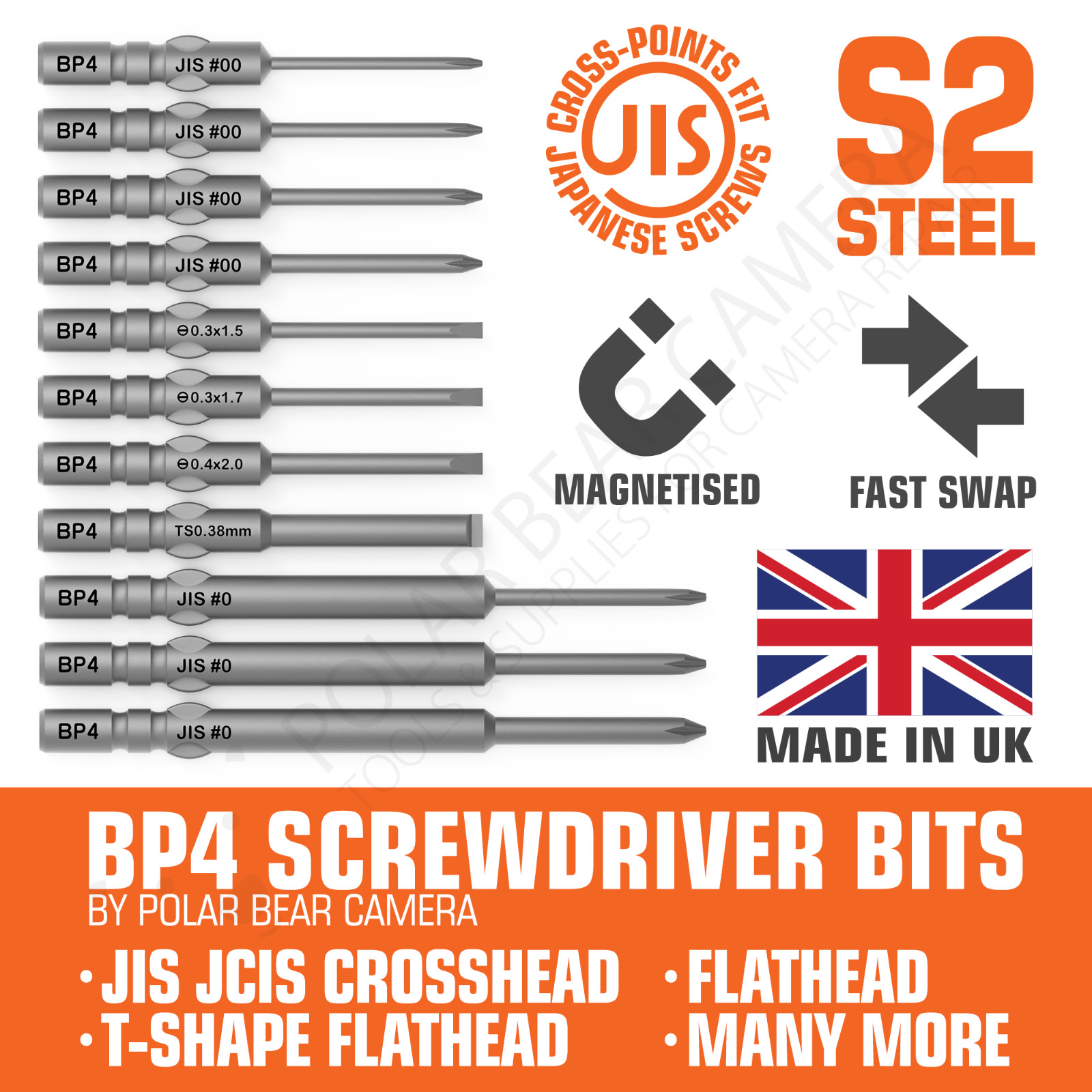 JIS JCIS Screwdriver Bits BP4 Camera Lens Repair For Canon Nikon Minolta Pentax gallery