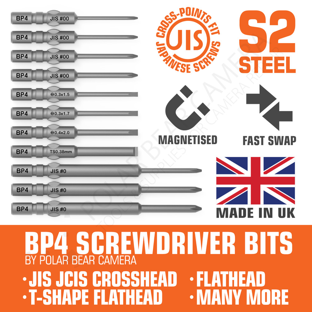 JIS JCIS Screwdriver Bits BP4 Camera Lens Repair For Canon Nikon Minolta Pentax