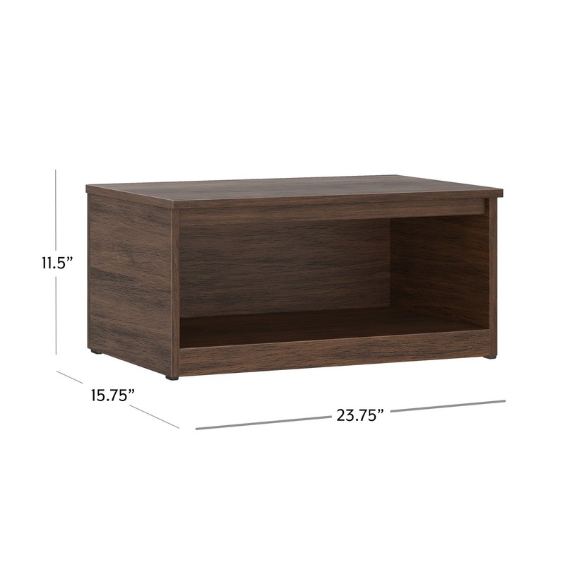 Ardent Open Shelf Modular Storage System, Walnut gallery