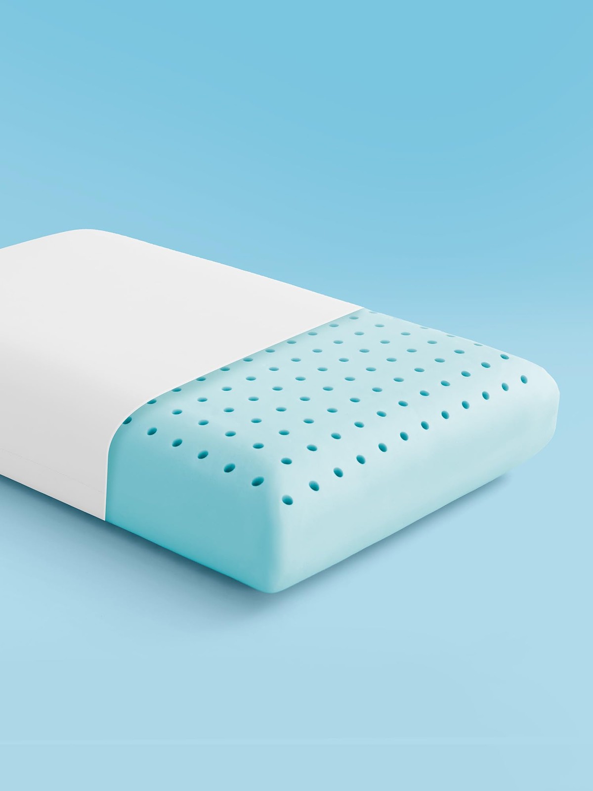 Sleep Zone Cooling Memory Foam Firm Pillow Queen Breathable Odorless Cool gallery