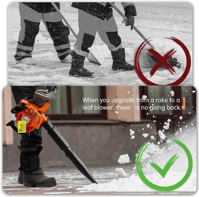Commercial Backpack Leaf Blower 2 Stroke 25.4CC Gas-powered Backpack Snow Blower gallery