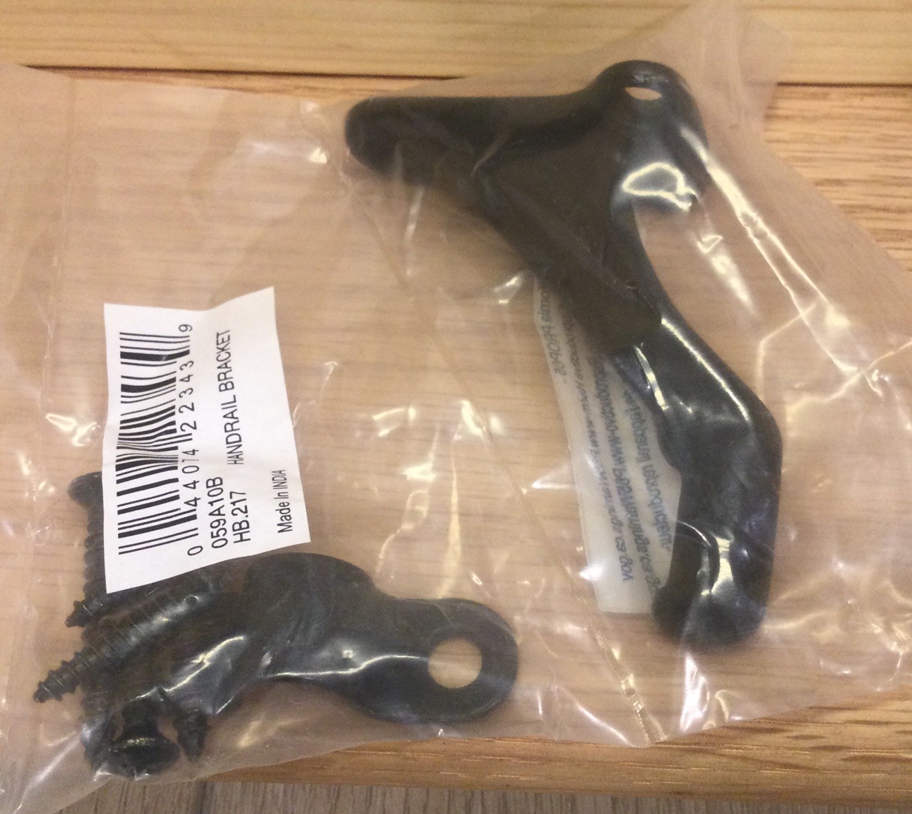 6 Pack 3 Inch Matte Black Hand Rail Bracket, Heavy Duty Hardware for Stairways. gallery