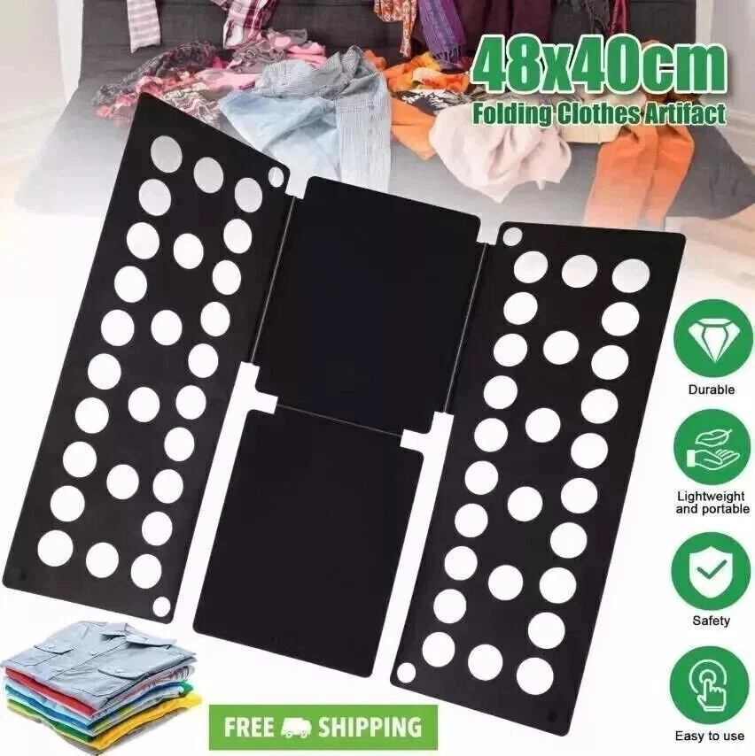 Clothes Folder Folding Board Laundry Organizer Tshirt Fast Fold Flip For Kids gallery