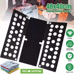 Clothes Folder Folding Board Laundry Organizer Tshirt Fast Fold Flip For Kids