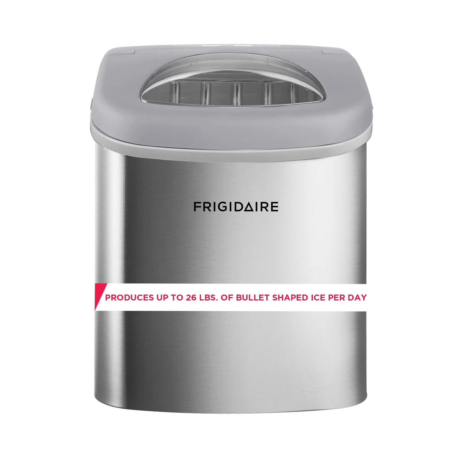 26 lbs Countertop Ice Maker with Stainless Steel Finish gallery