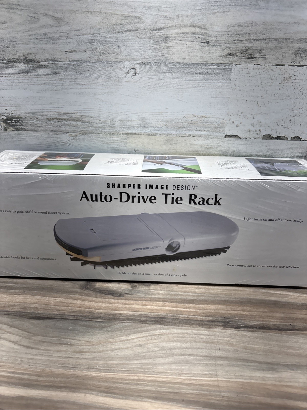 Sharper Image Auto Drive Tie Rack Rotating 72 Hook Tie Scarf Belt New Closet Org gallery