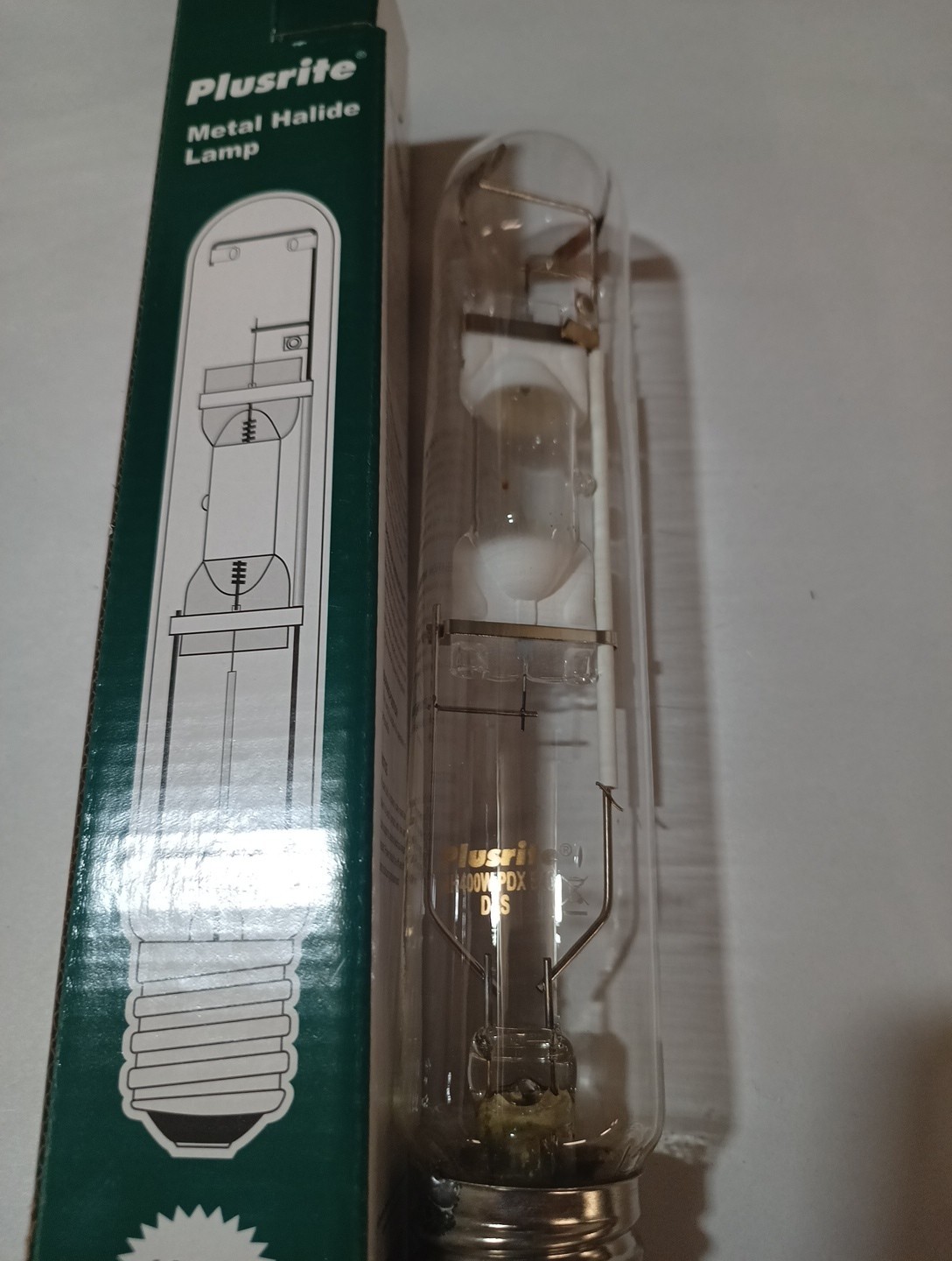 MAGENTA - Colour 400W E40 metal halide lamp PLUSRITE light Bulb MH HID gallery
