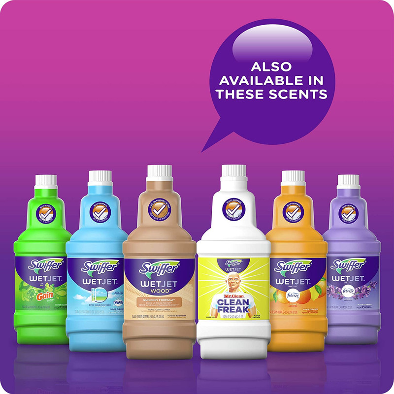 Wetjet Multi-Purpose Floor Cleaner Solution with Febreze Refill, Hardwood Floor gallery