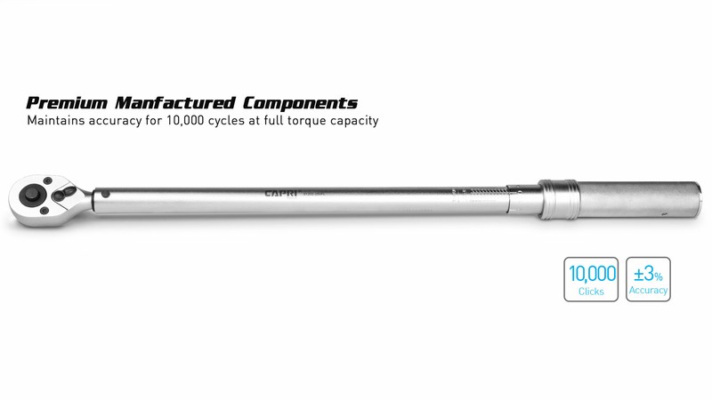 Capri Tools 1/2-Inch Drive 30-250 ft/lbs Industrial Torque Wrench gallery