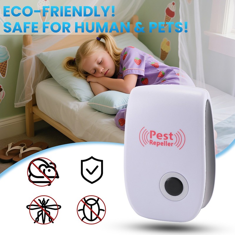 Ultrasonic Pest Repeller 1~8Pack Electronic Indoor Plug in for Insects, Pest Con gallery