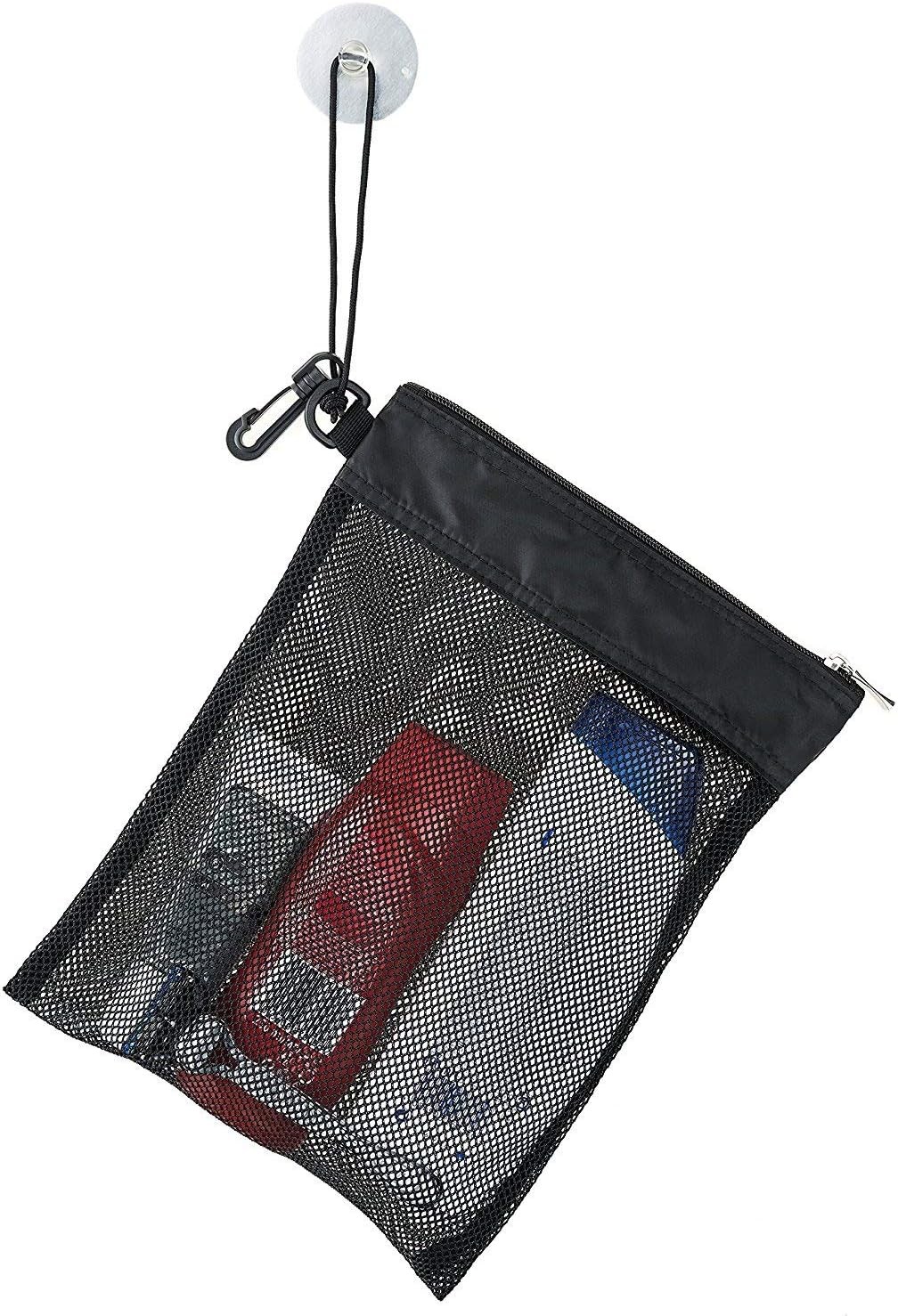 Shower Bag Tote, Mesh Caddy Toiletry Organizer 12”L x 9”W, Compact and gallery