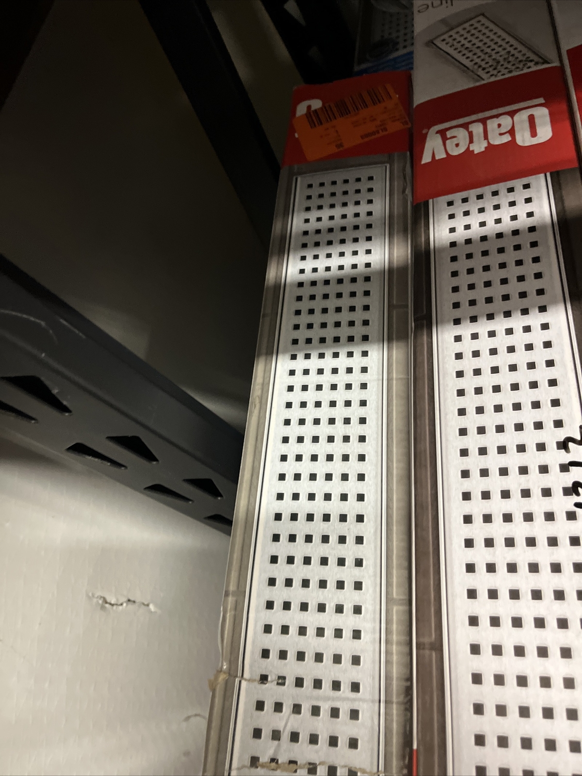 Oatey DesignLine - 36" (91cm) Square Grate Stainless Linear Drain gallery