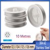 Wire Rope Cable Stainless Steel A2 304 0.3 mm 0.4 mm 0.5 mm 0.6 mm 1x7 10 Metres gallery