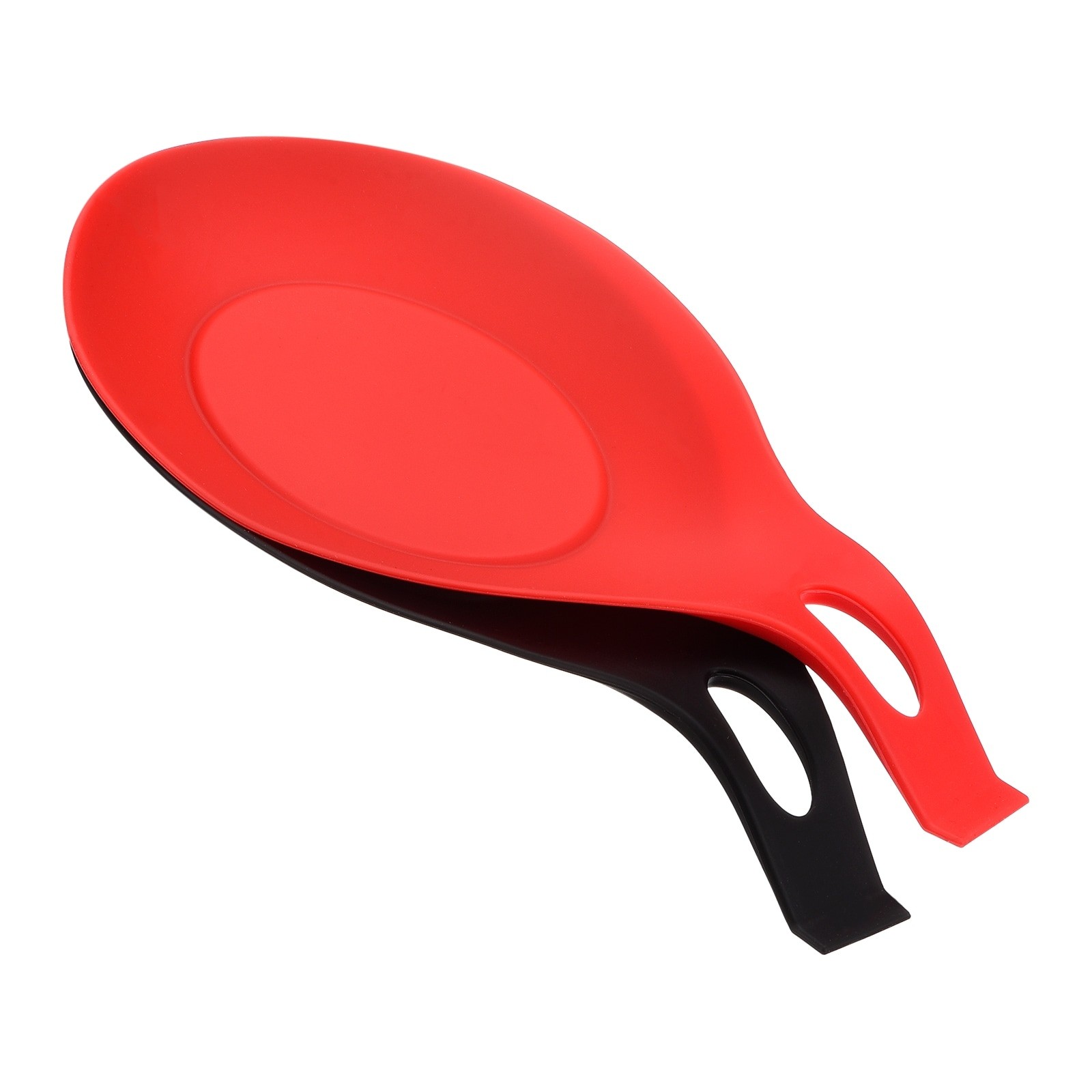 3.74" Silicone Spoon Rest Kitchen Utensil Holder, 1 Set/2pcs gallery