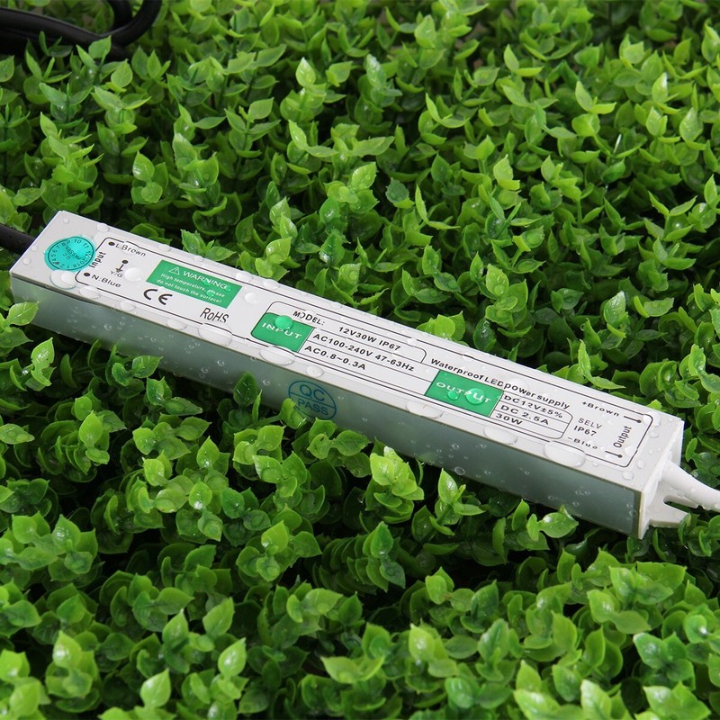 Waterproof LED Power Supply Adapter LED Driver Transformer DC 12V 2.5A 30W gallery