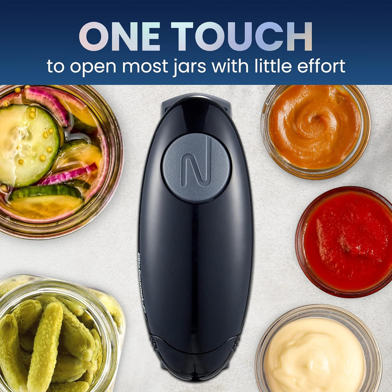 High Power Torque Automatic Battery Operated Electric Jar Opener Black/Gray gallery